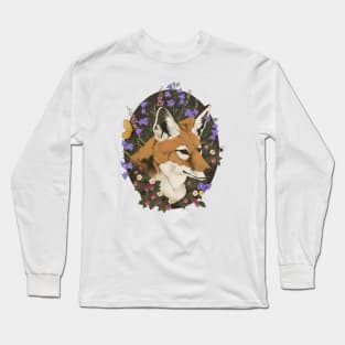 Floral Fox Long Sleeve T-Shirt